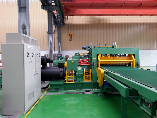 厚さ0.3-3mmのPLC制御による最高のコイル15Tの縦方向の切口のための長さラインへの金属板の切口